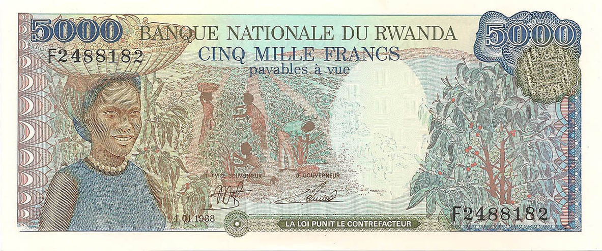 5000 франков, 1988 год