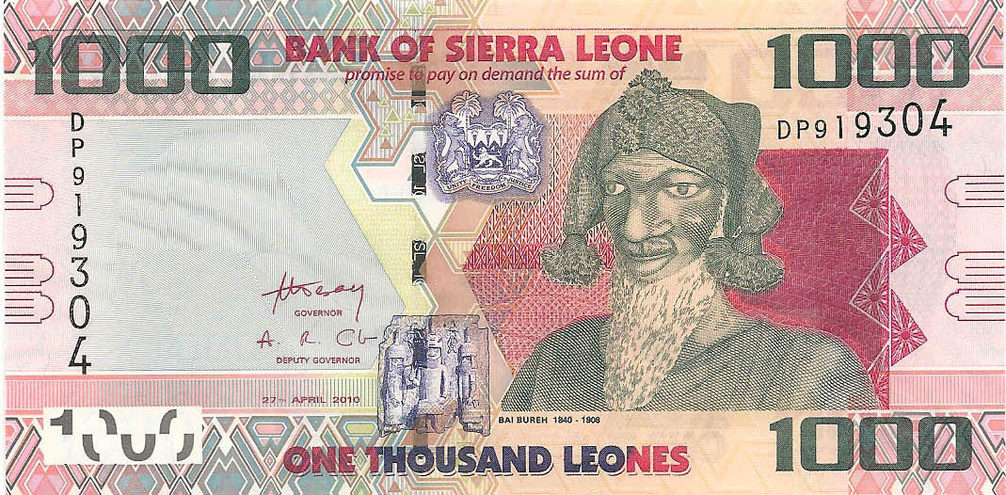 1000 леоне, 2010 год, UNC