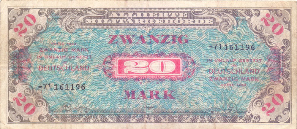 20 марок, 1944 год