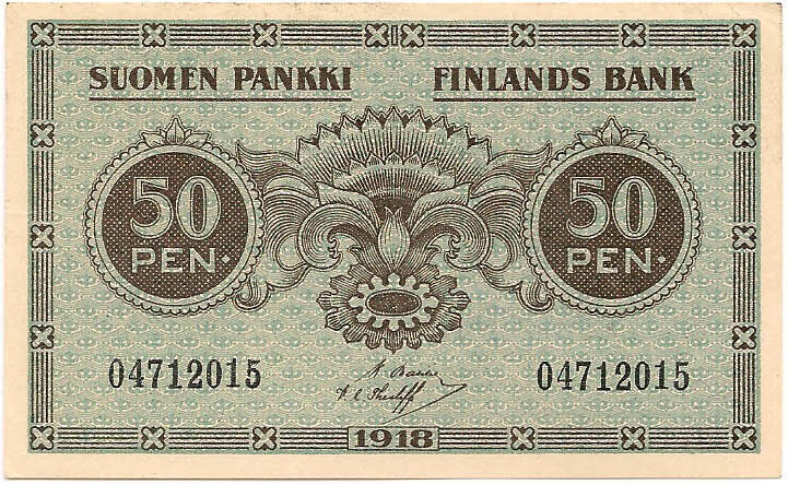 50 пенни, 1918 год, AU