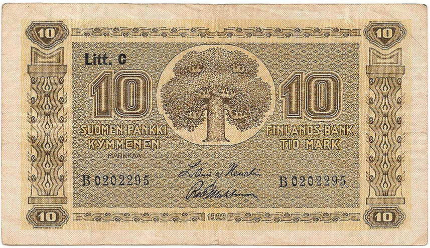 10 марок, 1922 год (Litt.C)