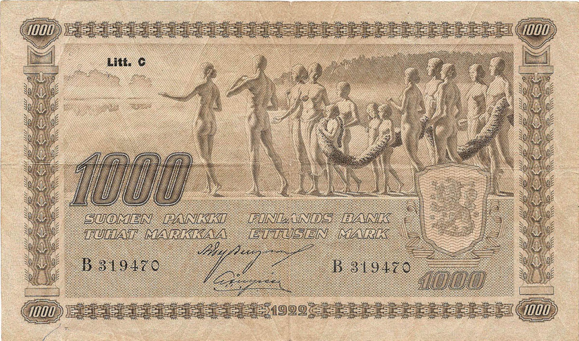 1000 марок, 1922 год (Litt.C)