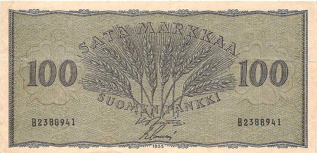 100 марок, 1955 год