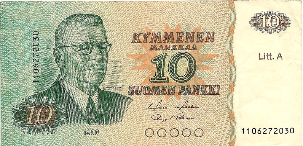 10 марок, 1980 год (Litt.A)