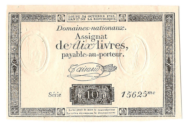10 ливров, 1792 год (2)