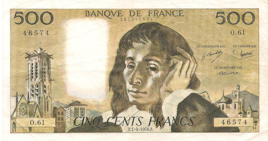 500 франков, 1976 год