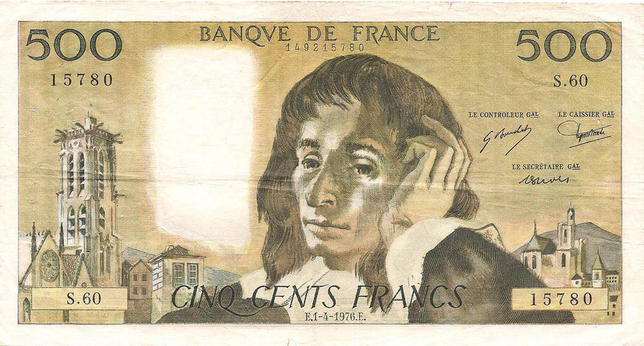 500 франков, 1976 год (3)
