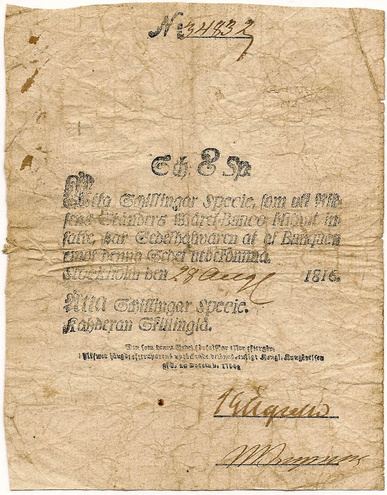 8 шиллингов, 1816 год