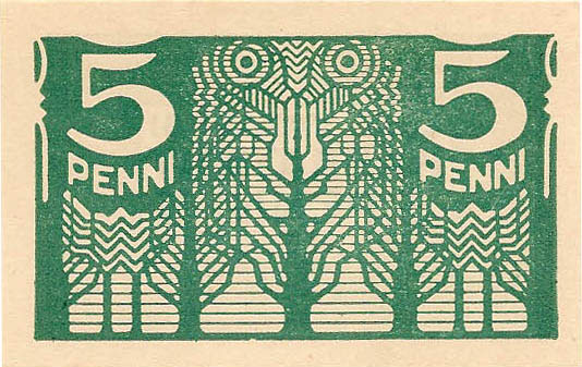 5 пенни, 1918 год UNC