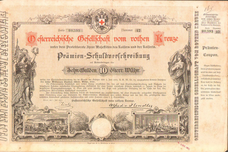 Австрия - Австрийское общество Красного Креста, 1882 год