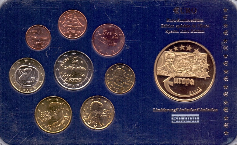 Греция - Набор Евро, Жетон, 2003 год