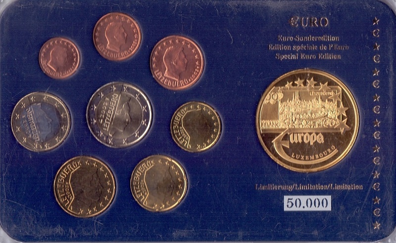 Люксембург - Набор евро, Жетон 2003 год