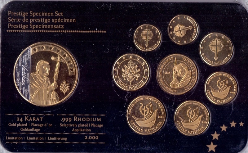 Ватикан - Набор Евро, 2014 год (образец)