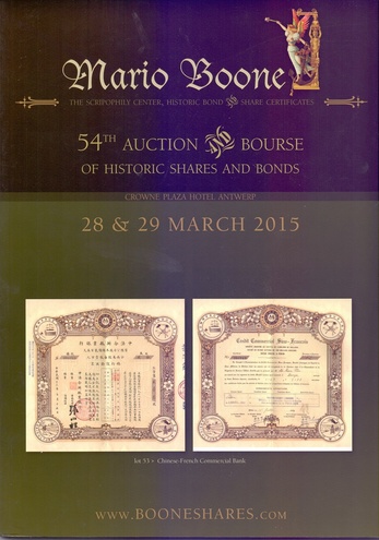 MARIO BOONE Каталог аукциона № 54 2015 год