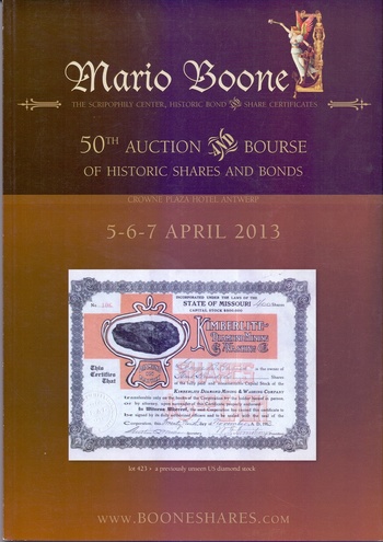 MARIO BOONE Каталог аукциона № 50 2013 год