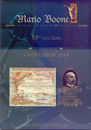 MARIO BOONE Каталог аукциона № 53 2014 год